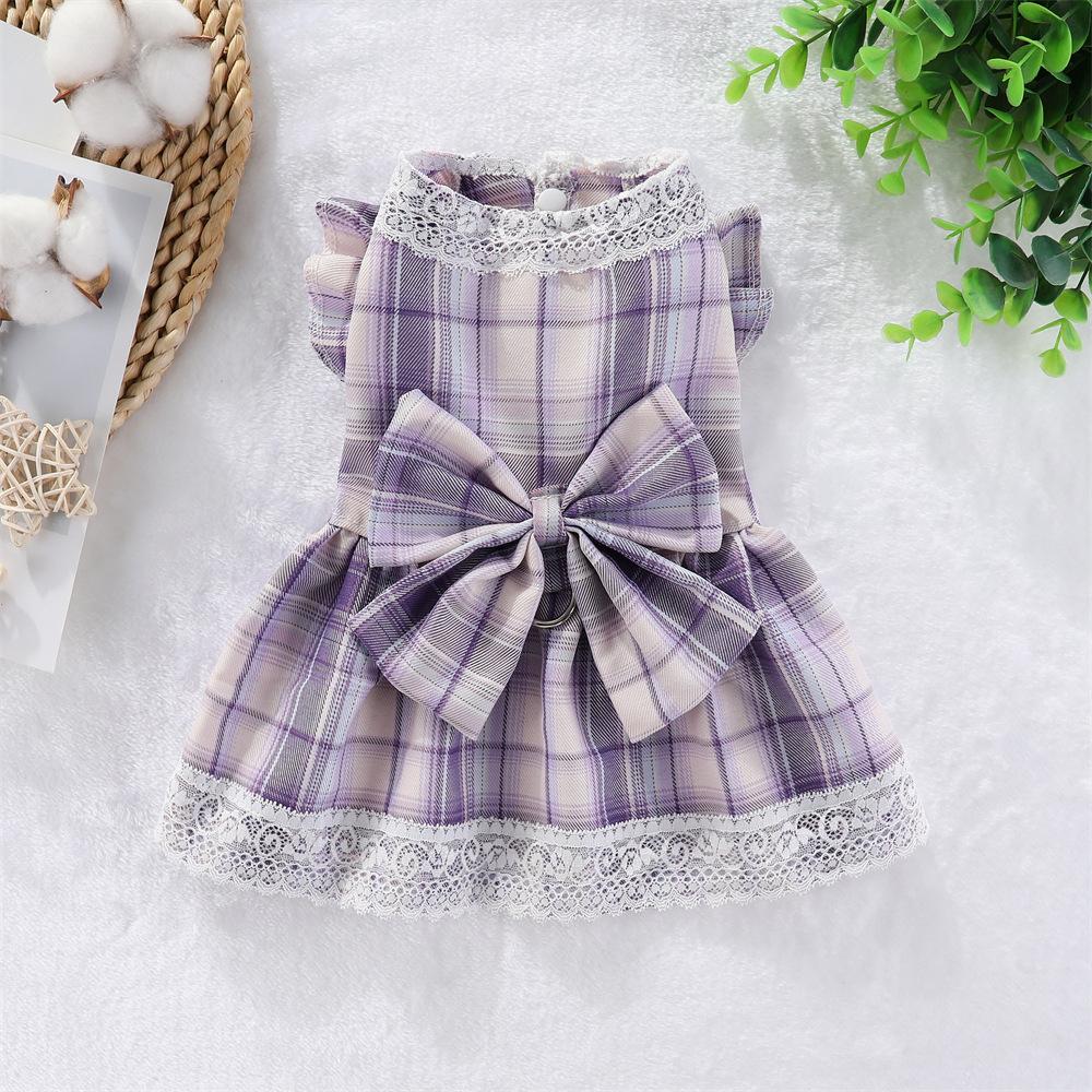 Pet Jk Skirt Pet Летняя тонкая одежда для собак среднего и маленького размера, летняя одежда для собак, плюшевый медведь, одежда для кошек, которую можно буксировать