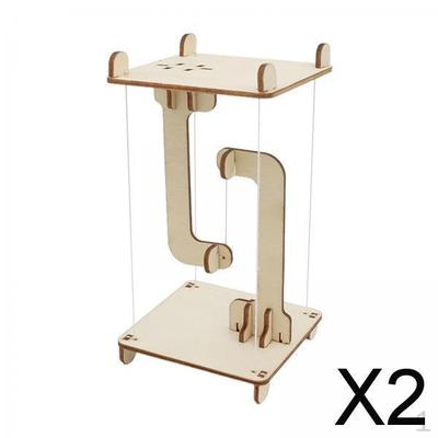 2x Деревянная DIY Игрушка для строительства с гравитационным парением, Научно-образовательные игрушки, Тенсегрити, Креативная