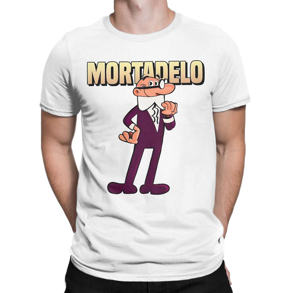 Men Women Mort & Phil Mortadelo y Filemón Shirt Cotton Graphic Printed T-Shirt  Top Clothing