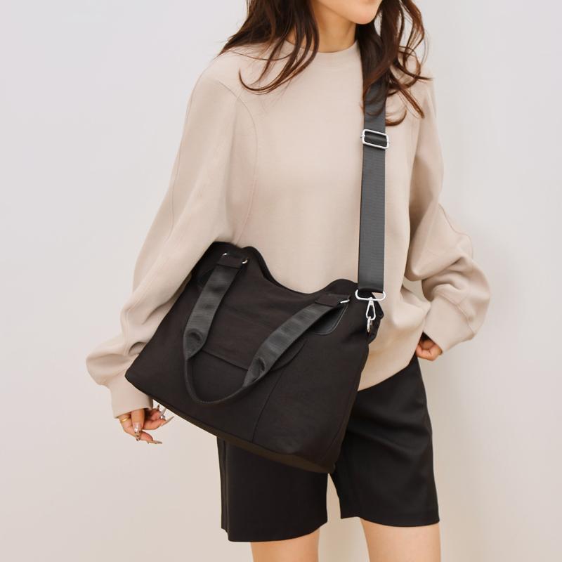 Новая сумка-тоут унисекс большой вместимости для ежедневных поездок на работу из нейлона, простая, атмосферная, универсальная, практичная, уникальная сумка через плечо