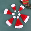 2Pcs Dollhouse Miniature Christmas Santa Claus Hat Doll Accessories Red Hat Xmas Home Decor Xmas Hat for Children Xmas Gift