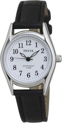 [Clefer] Аналоговые женские часы с водонепроницаемым кожаным ремешком черного цвета TE-AL008-WTS