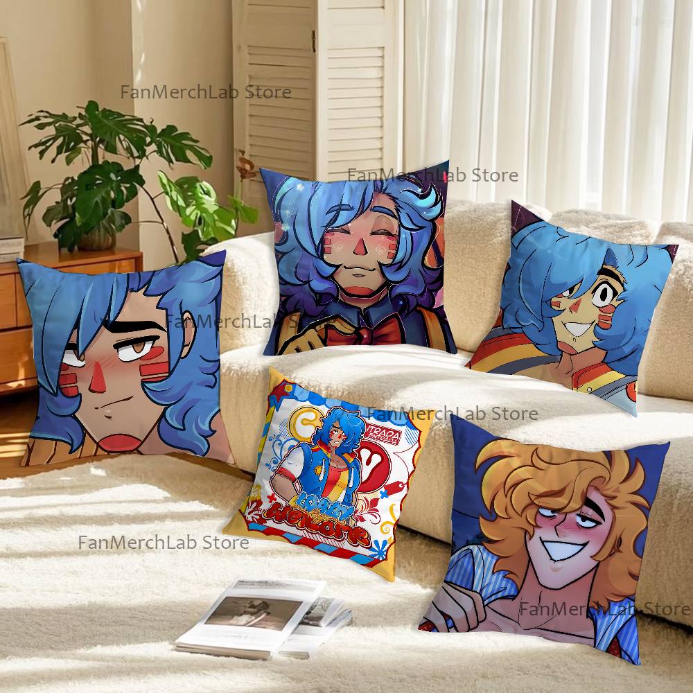 SSunny DDay Jack Anime Anime Pillow Case Antidustmite Pillowcase Invisible zipper silky short plush Sofa cushion cover