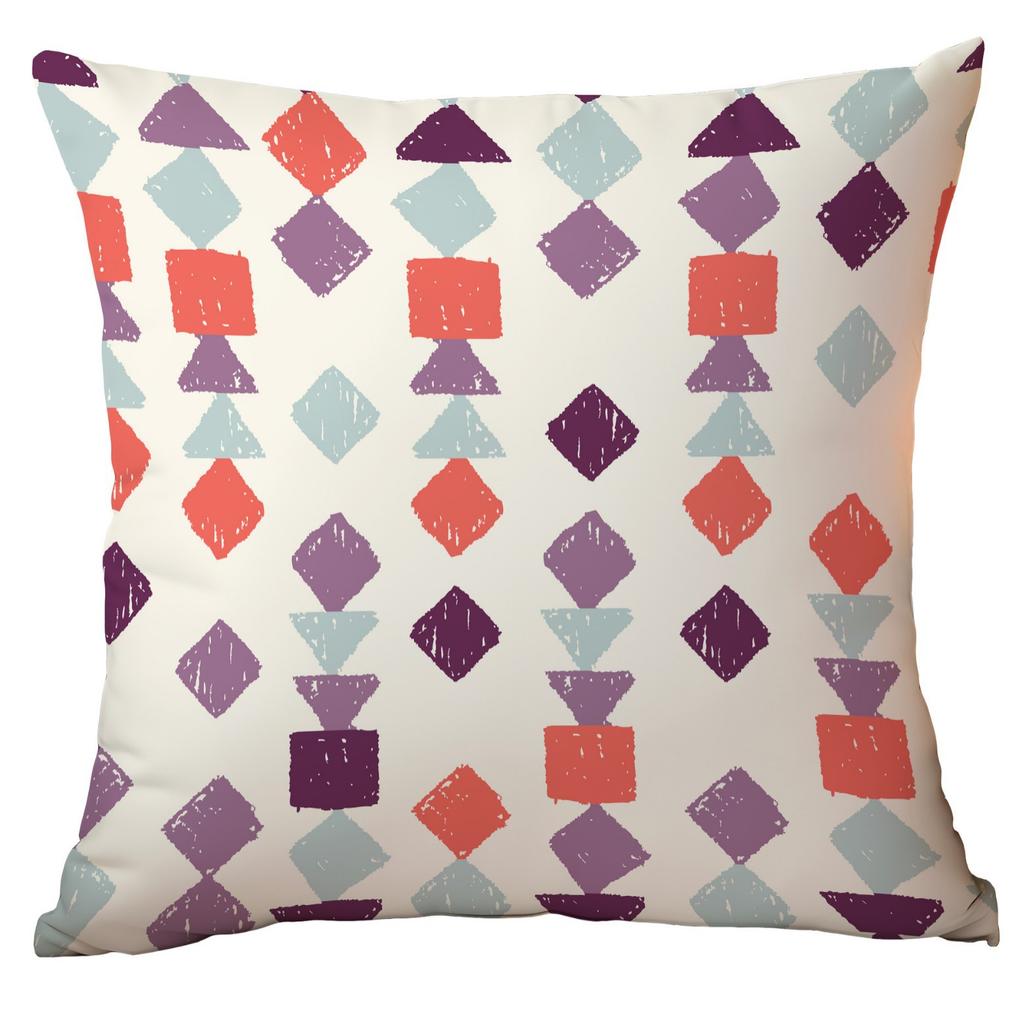Polyester Colorful Geometric Pillow Case Combination Home Sofa Cushion Pillow Case