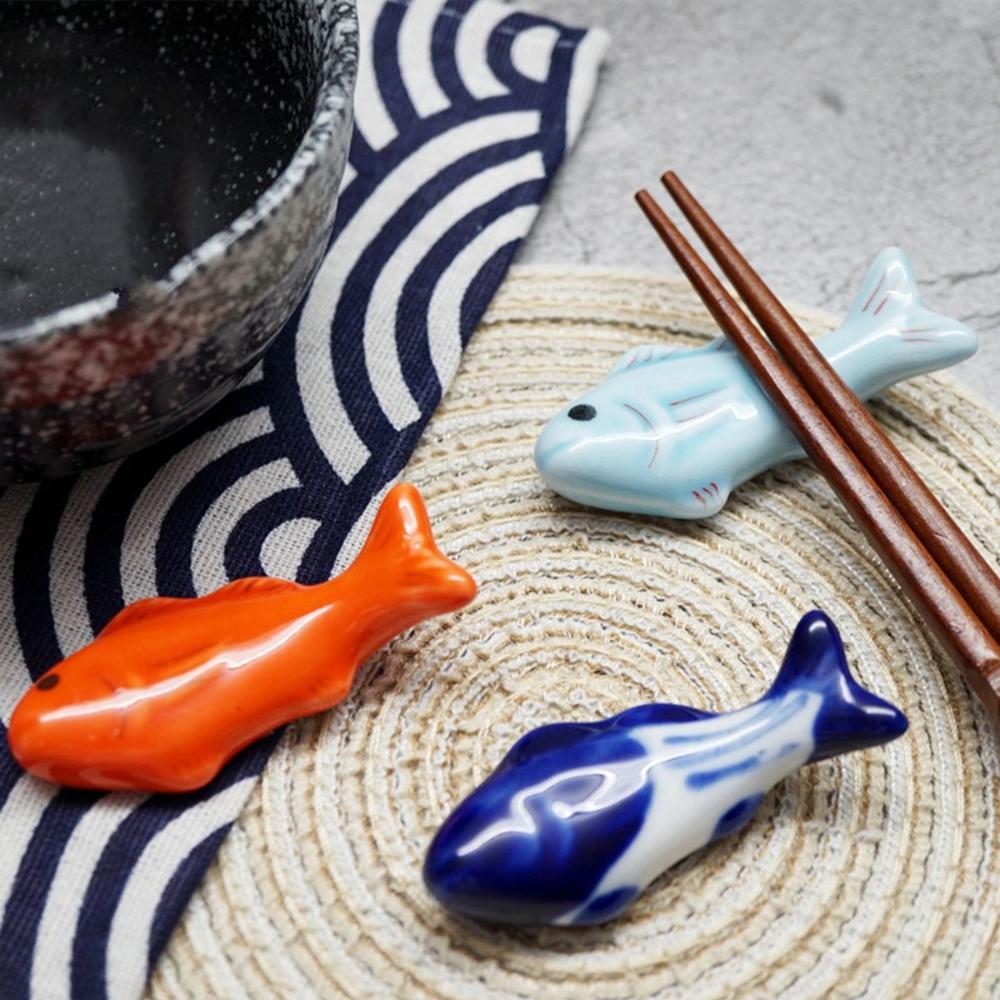 Shaped Spoon Fork Ceramic Cute Chopstick Rest Chopsticks Holder Dinnerware Stand Tableware Rack