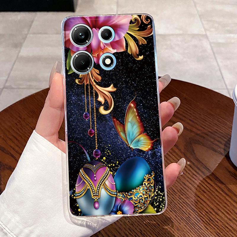 Чехол для Infinix Note 30 X6833B X6716B X6711 Note30 5G Милый прозрачный мягкий ТПУ чехол для телефона с мультяшным рисунком Для Infinix Note 30 Чехол