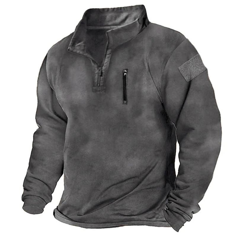 Men's Clothing Trainning Tactical Top  NEW Long Sleeved Warm Tshirt Windproof Pullover For Men Sweatshirt
