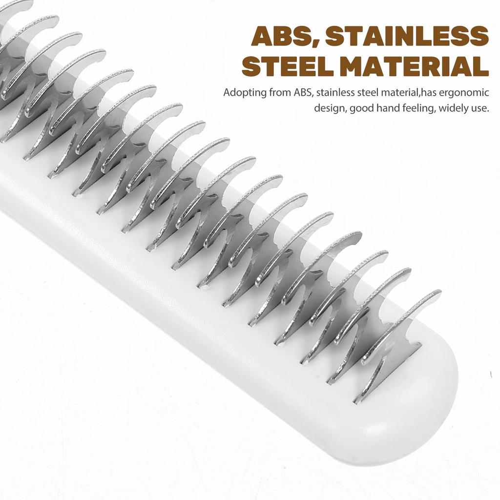 Расческа для распутывания колтунов у кошек, расческа для вычесывания блох, для линьки, груминга, удаления распущенной шерсти у кошек, портативные чистящие средства