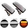 2Pcs Truck LED Light 12-24V 28LED Scanning Side Marker Turn Signal Warning Lights Tail Brake Light Emergency Signal for Trunk Trailer