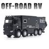 New 1/24 NOMADISMs Arocs Unimog Alloy Motorhome Touring Car Model Diecast Metal Toy Off-road RV Vehicles Model Sound Light Kids Gift