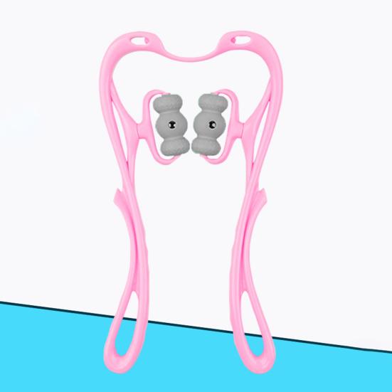 6-колесный роликовый массажер для шеи, ручной шейный массажер, вращающийся на 360 градусов, роликовый массажер для облегчения боли в спине и плечах