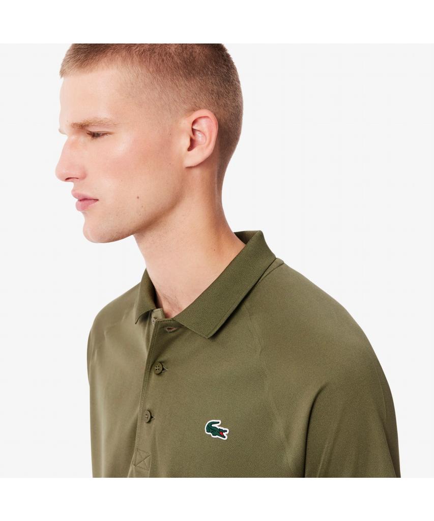 Мужская тренировочная футболка-поло Lacoste с регланом и коротким рукавом Dh3201-55N E9F
