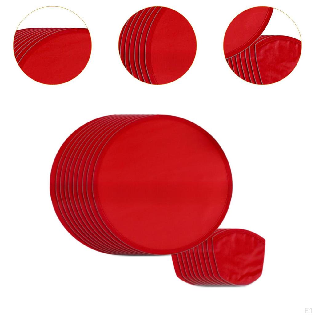 Складной веер из 10 предметов, Летающий диск, Классический, Диаметр 20 см, Круглый, Портативный для