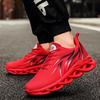 Fashion Running Shoes Men Flame Printed Sneakers Knit Athletic Sports Blade Cushioning Jogging Trainers Lightweight