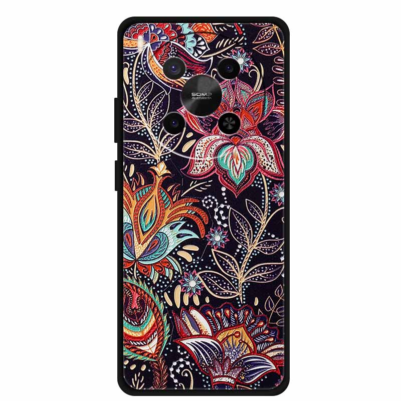 For ZTE Blade V70 Max Case 3D Blossom Emboss Soft Silicone Phone Cover for Nubia V70 Max Cases Relief Flower Shell New V 70 Max