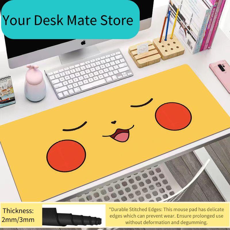 Anim Pokmon Pikachu  Leather Mouse Pad Pokmon Gaming Extra Large Gaming Keyboard Desktop Pad Childrens Writing Table Mat