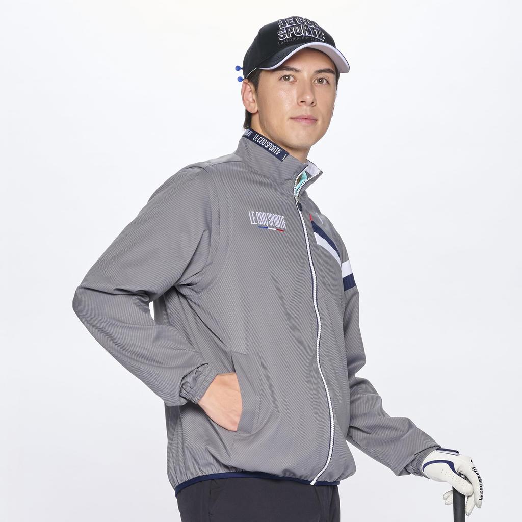 Coq Sportif Блузон с застежкой-молнией и водоотталкивающими эластичными рукавами, съемный 2WAY Golf LG5SWB00M GY00 LL [Le Golf] Мужской (Серый)