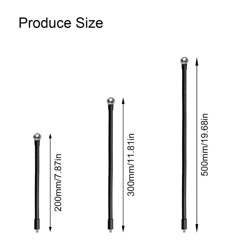 Gooseneck Hose Adjustable Cellphone Camera Support Flexible Arm Easy Positioning Hose for Camera Video Lighting Mount