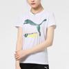 Puma Футболка для бега и тренировок, повседневная, с круглым вырезом и коротким рукавом, женская, белая 532282-52