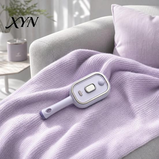 Fine Steam Output Brush Electric with Essence & Measuring Cup, Rechargeable Anti-Static Scalp Massaging Comb Massager Spray Brush, Frizz Control Hair
