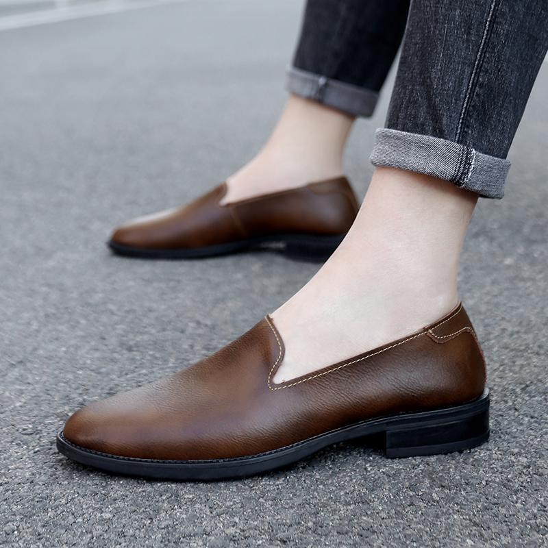 Мокасины из натуральной кожи, повседневные туфли для вождения для мужчин, легкие модные туфли на плоской подошве, дышащие, удобные мокасины для мужчин
