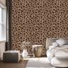 Animal Skin Wallpaper Orange, Rust and Beige 50x1000