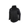 Fleece Lined Logo Windproof Casual Sports Hooded Cotton Jacket Men Jacket Black 657747-03