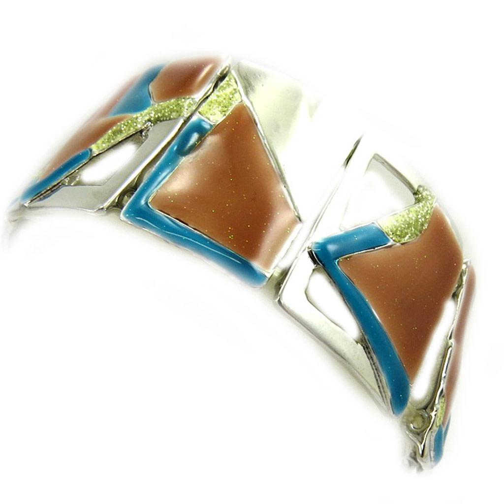 Les Trésors De Lily [G6157] — Дизайнерский браслет Anamaya бирюзово-коричневого цвета.