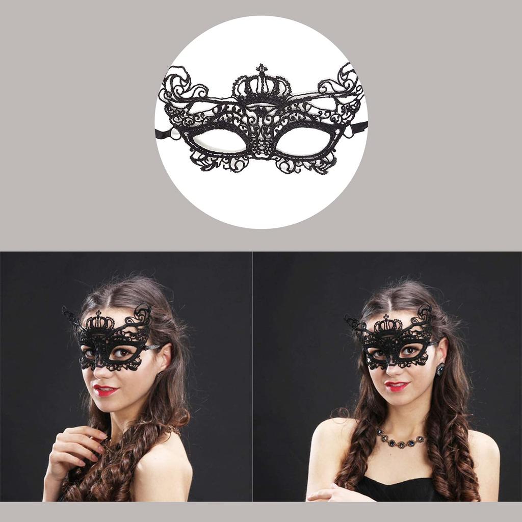 Кружево Кружево Глаз Пакет Венецианский Глаз Сексуальные Аксессуары [LIKENNY] Маска, Маска, 4, Маска, Черный, Аксессуар, Ажурный, Маска, Рождество/Косплей/Театр/Школа