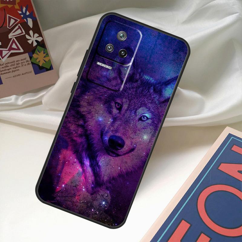 Чехол Animal Wolf Galaxy для Xiaomi 13 14 Ultra 11T 12T 13T Pro 12 Lite POCO X6 M6 Pro X3 X4 X5 M5s F3 F5
