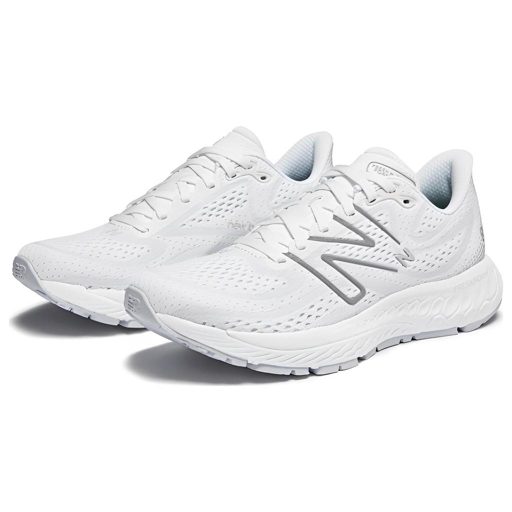 New Balance Fresh Foam X 880v13 White Silver Metallic Women Sneakers Light-Silver-Metallic Quartz-Grey W880W13