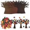 96 шт. Набор для рукоделия «Сделай сам» из фетра «Дерево», ручная работа, для осеннего украшения дома, подарки для вечеринки в честь Дня благодарения, рождественский настенный декор
