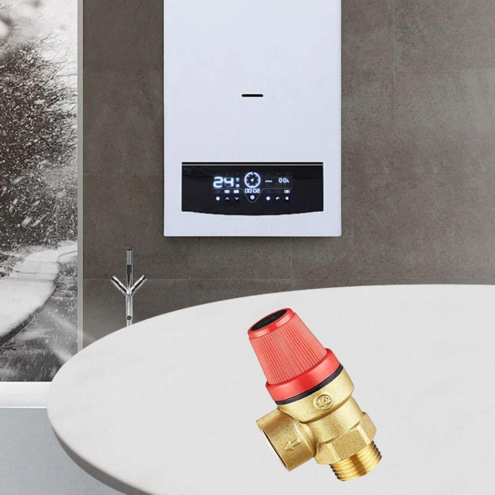 Efficient Pressure Control Drain Switch Color Gold Brass Safety Valve Industrial Use