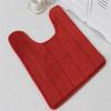 Soft U-Shaped Bathroom Rug Memory Foam Non Slip Water Absorption Toilet Bath Mat Home Decor Accessories