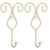2pcs Wall Mounted Bathroom Kitchen Door Hook Wall Picture Towel Clothes Hat Hanger HolderGold