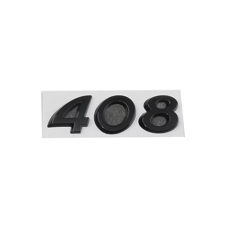 3D ABS Rear Trunk Emblem Badge Number Sticker for Peugeot 206 207 301 307 308 408 508 Car Accessories Comes with Back Glue