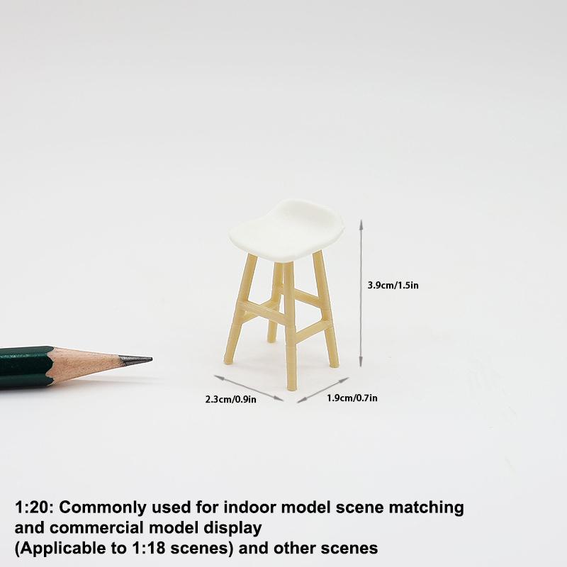 Миниатюрная кукольная мебель, игрушки, модель круглого стола на высоких ножках и барного стула для реалистичной декорации сцены жизни