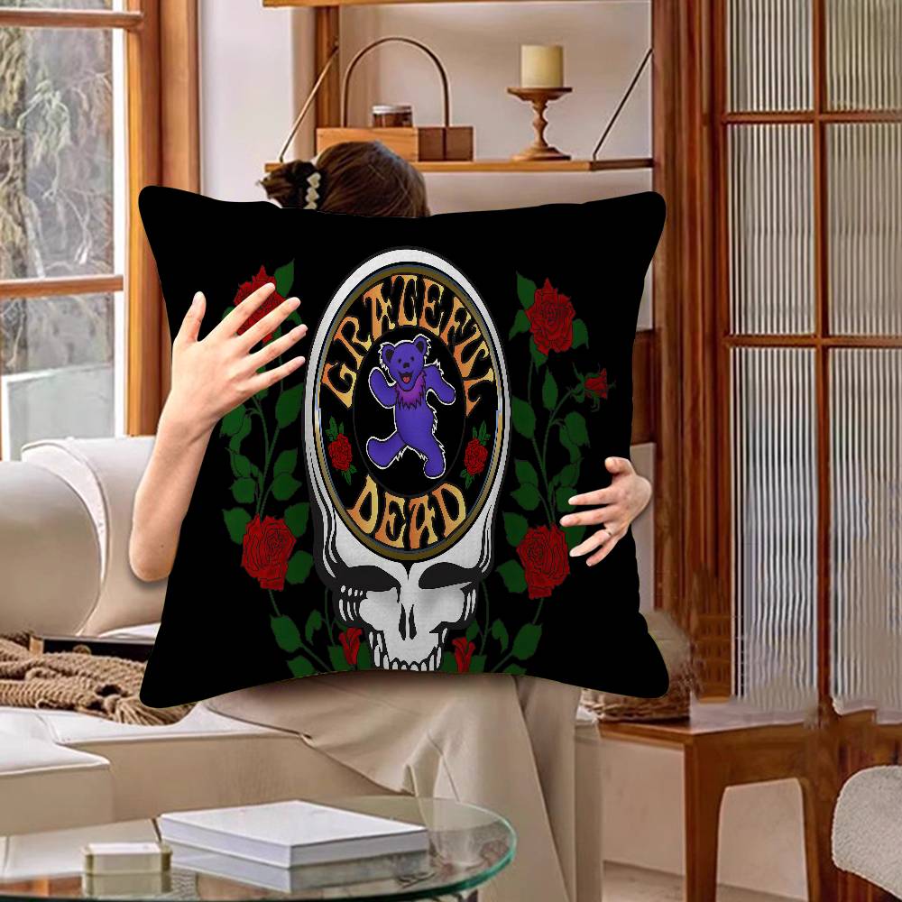 Rock Band G-Grateful-Dead Music Pillow Anime Pillow Sofa Bed Head Pillow Cover Cushion Cover 45X45 Cm Fashion