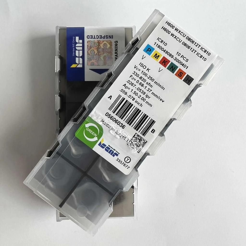 H600WXCU080612T IC810 Промышленные сменные твердосплавные пластины 10 шт.