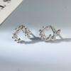 Xiaomi 925 Sterling Silver Vintage Earrings For Women Trendy Simple Leaf Earrings Earring Jewelry Prevent Allergy Party Accessories