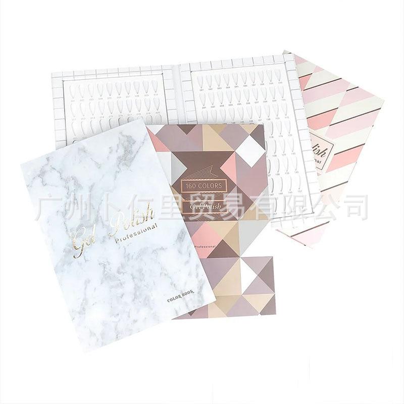 Альбом для демонстрации цветов нейл-арта: Книга образцов 160 цветов для лака и геля