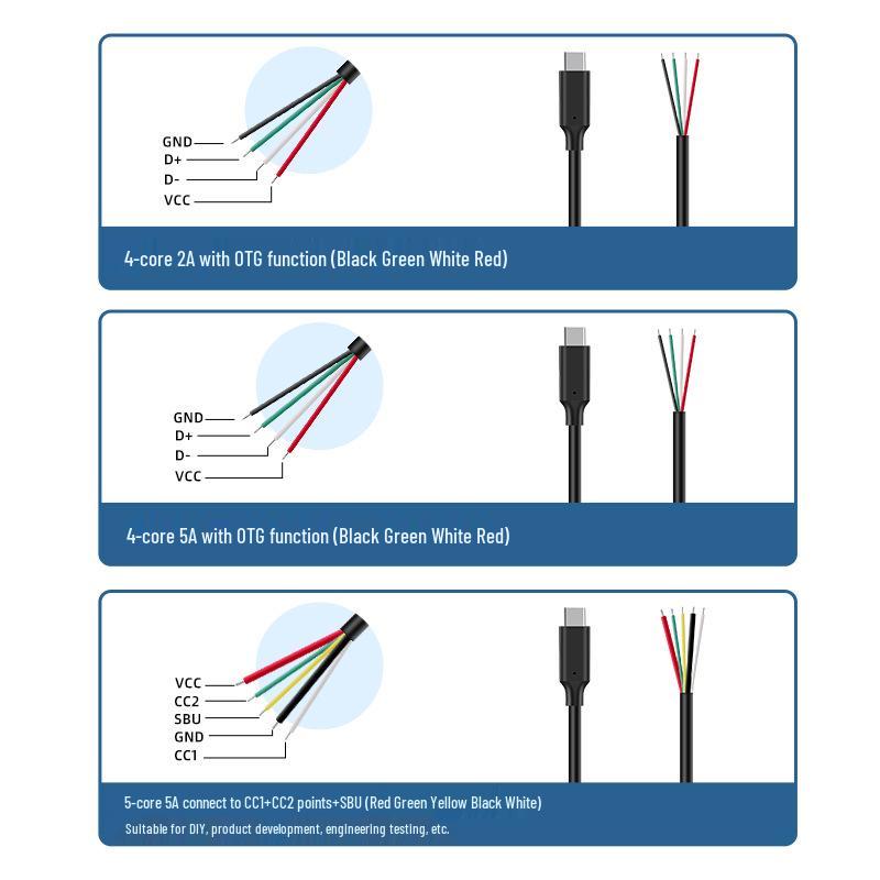 Зарядный и дата-кабель USB-C (папа/мама) с поддержкой OTG