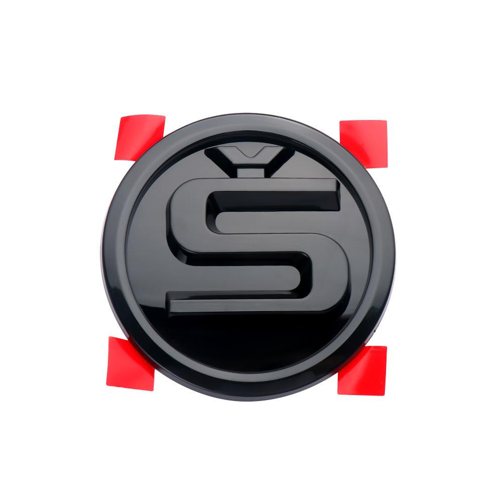 AGTQ2 1pcs 8/9/10cm Car Emblem Badge Hood Front Rear Trunk Logo For Skoda Fabia Yeti Rapid Kodiaq Mk3 A4 A6 A7 Kamiq Vrs Karoq