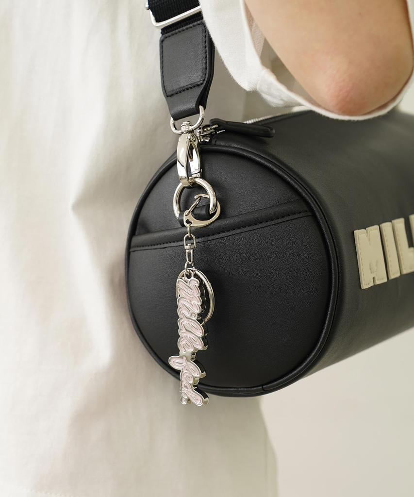 MILKFED Icing Logo Metal Keychain, Pink, Heavyweight Everyday Accessory, Model 103251054004, A Fun Collectible Gift