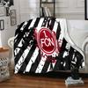 Nurnberg Football Club Flannel Blanket, Soft Polyester, Modern Design, All-Season for Camping, Travel, Gifts for holidays or birthdays