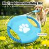 Energy Burning Training Toy Fabric Dog Flying Disc, Cotton Rope Interactive Tug of War Fetch And Play Gear for Small Medium Large Breeds, Outdoor Soft