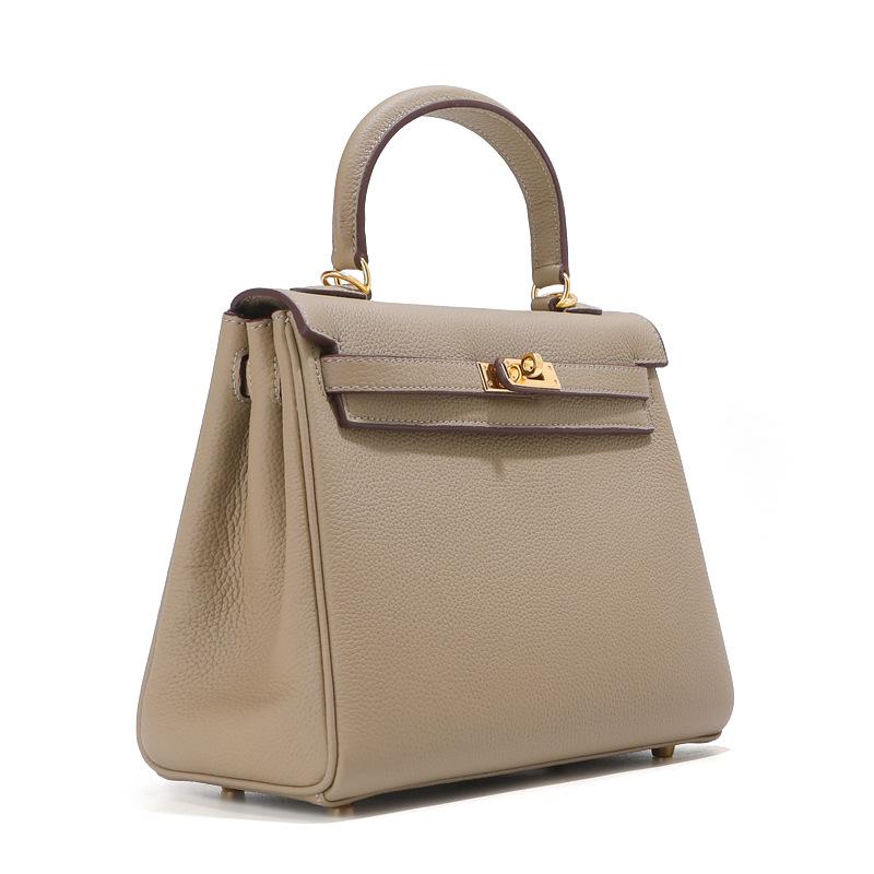 Womens Handbag Cowhide Top Layer Leather Fashion Bag Real Leather Handbag High-end Sense Versatile Womens Bag Single Leather Decoration Bag