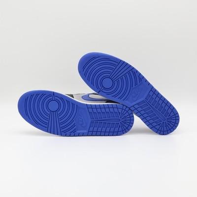 553558-007 Nike Air Jordan 1 Low Черный Игровой Синий Металлический Платиновый (Мужской)