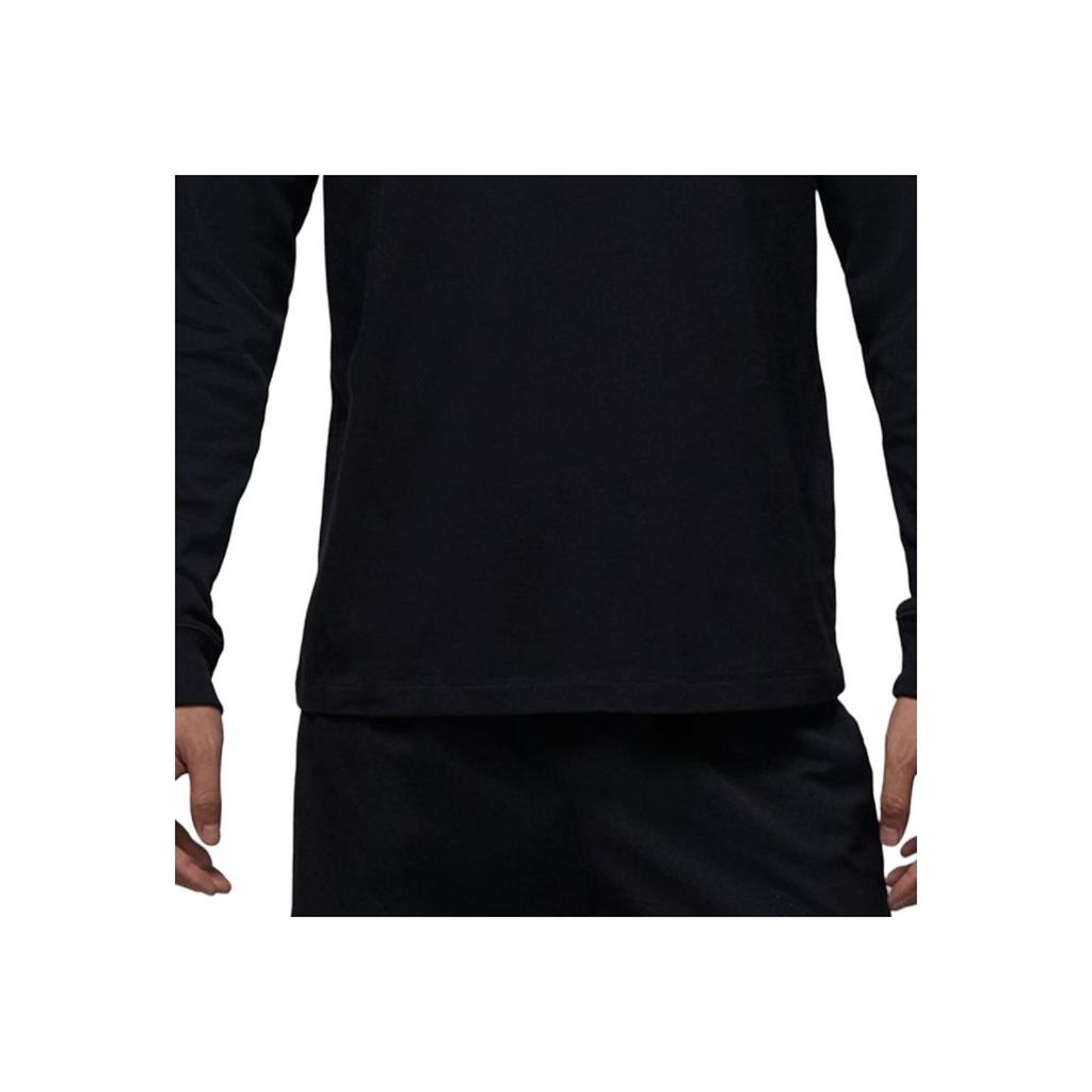 Jordan Dri Fit Sport Crew Neck Graphic Casual Long Sleeve T Shirt Men Tops Black Legendary-Blue FZ1982-011