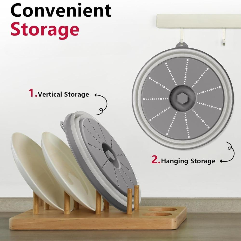 Микроволновая крышка от брызг с вентиляцией, складная защита от брызг, крышка для хрустящей корочки, многоразовая для еды, приготовления еды, кухонные инструменты